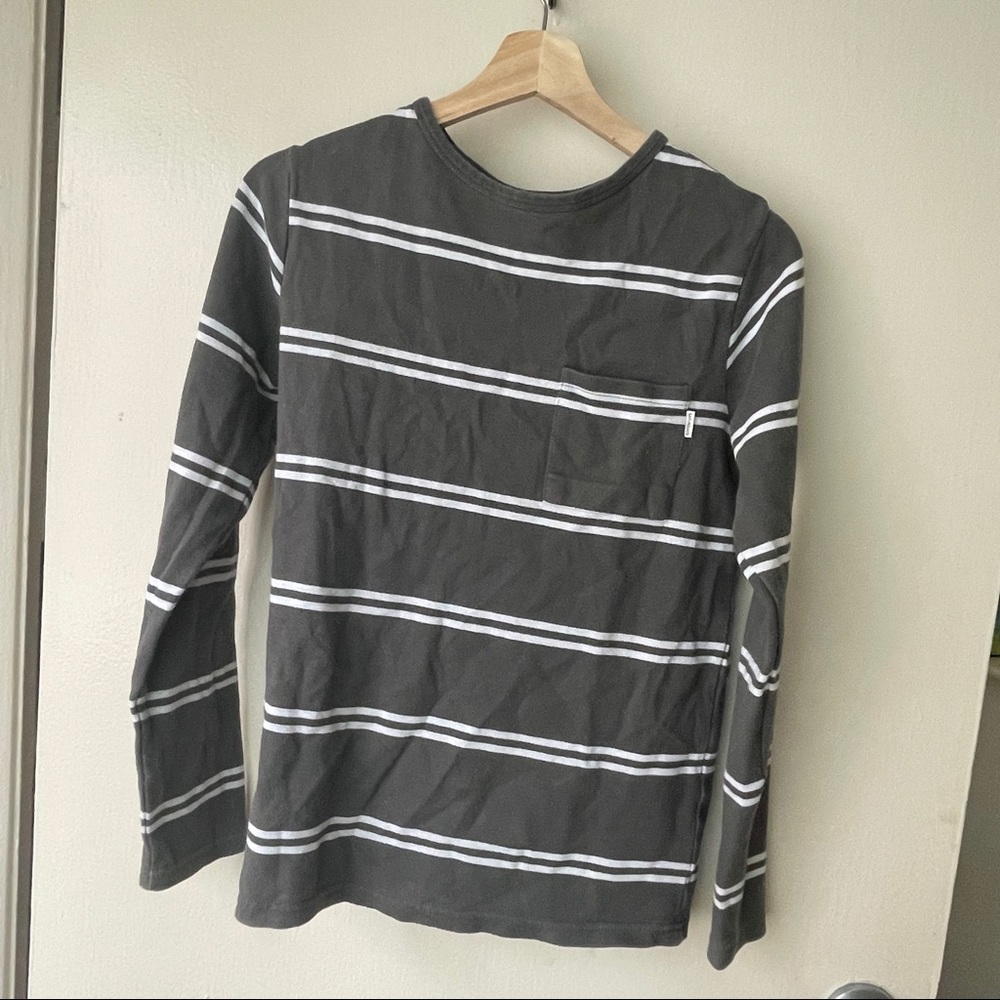 saturdays nyc striped crewneck top
